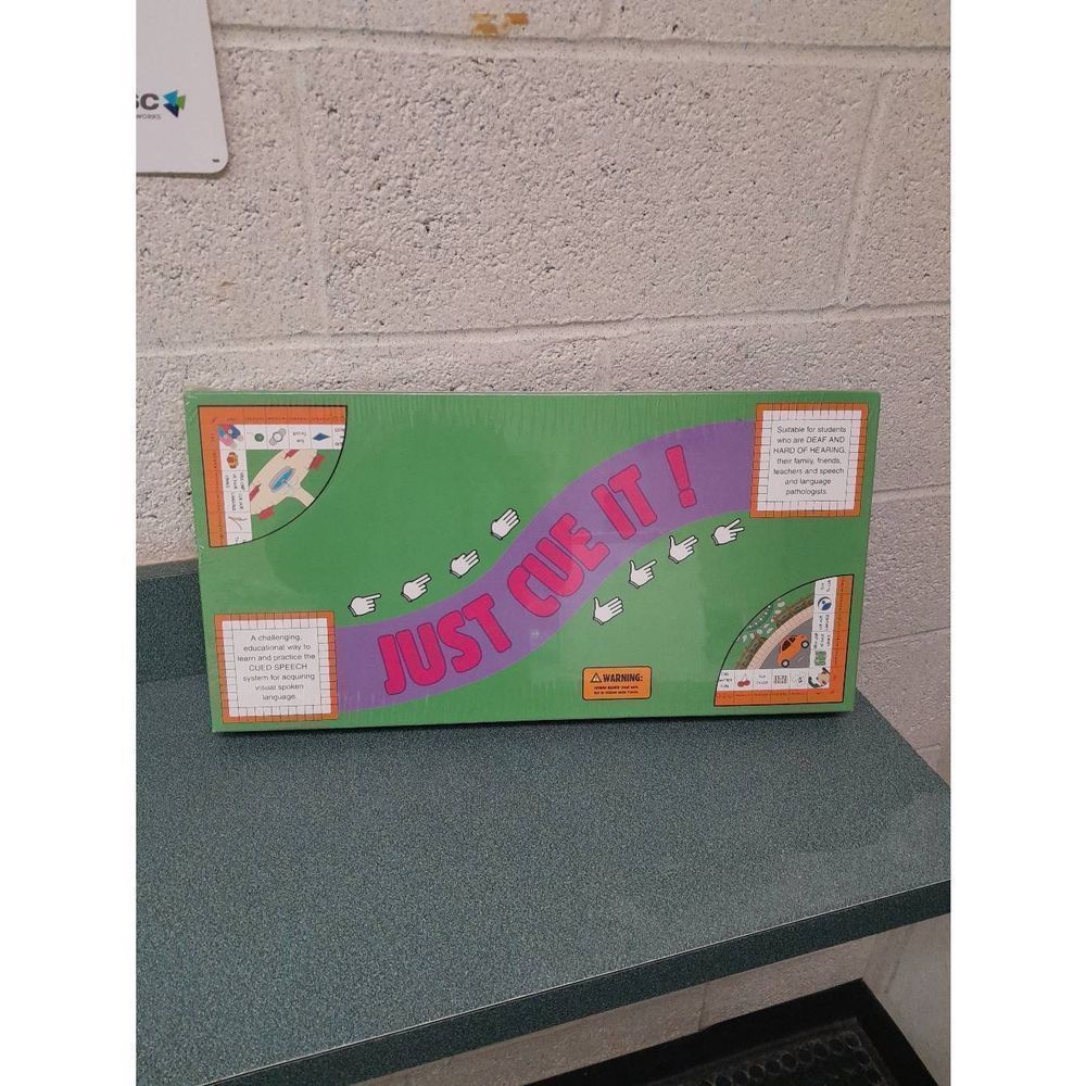 Just Cue It Board Game For The Deaf And Hearing Impaired RARE NEW SEALED